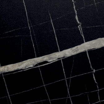 Lamura - Black Veined Marble - Matt - 40mm - Curved Edge